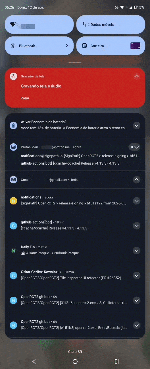 A gif showing the same e-mail being open on Gmail and Proton, with Proton taking a lot longer